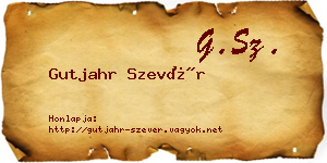 Gutjahr Szevér névjegykártya
